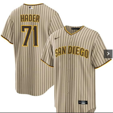 Josh Hader San Diego Padres brown jersey
