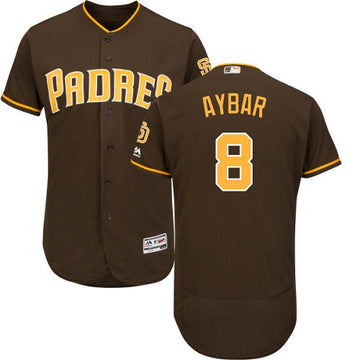 Erick Aybar San Diego Padres brown jersey