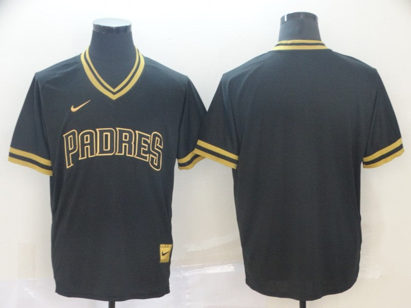 Blank Black San Diego Padres gold Legend jersey