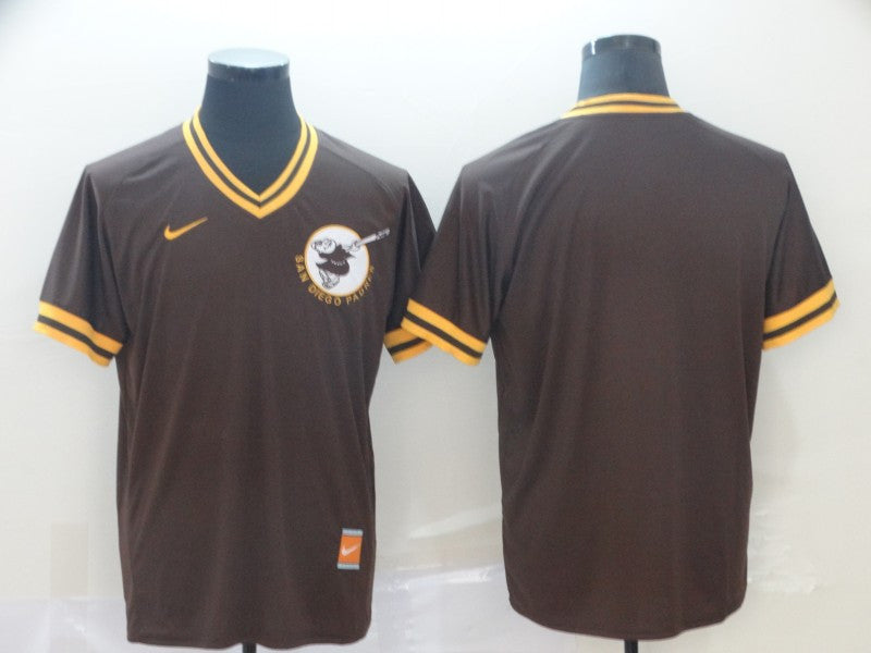 Custom San Diego Padres brown Throwback jersey