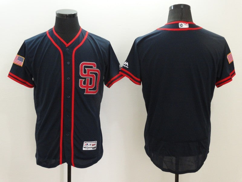 Custom San Diego Padres navy Fashion jersey