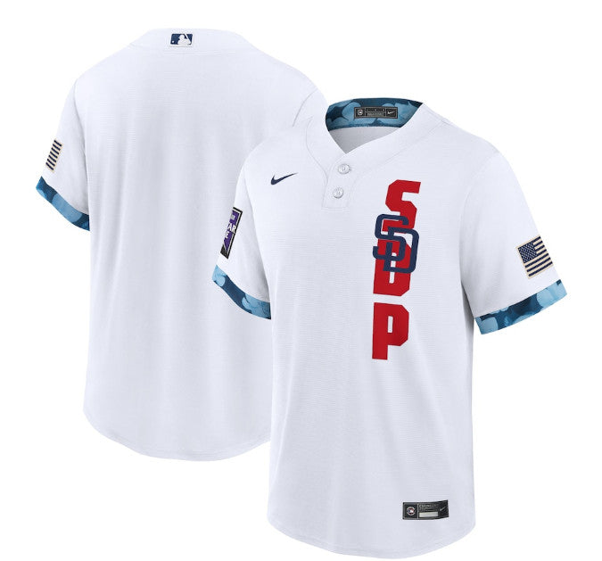 Custom San Diego Padres white All-Star jersey