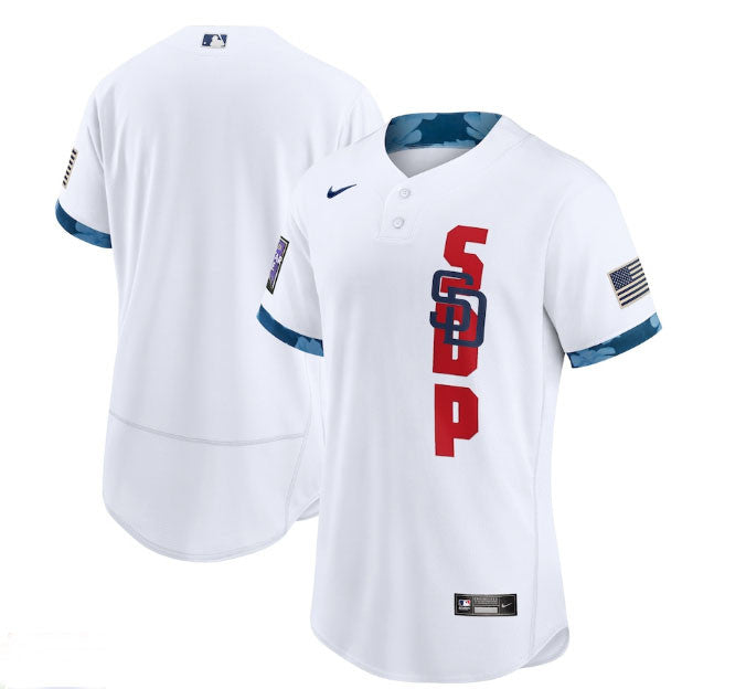 Custom San Diego Padres white All-Star jersey