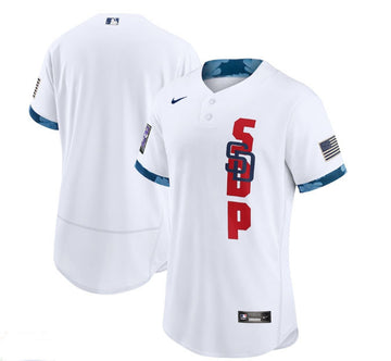 Custom San Diego Padres white All-Star jersey