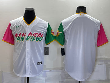 Custom San Diego Padres white City Connect jersey