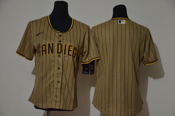 Blank White San Diego Padres brown jersey
