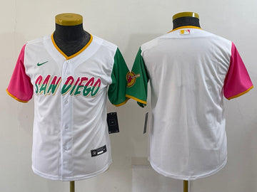 Custom San Diego Padres white City Connect jersey