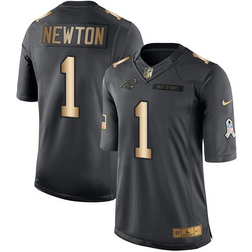Cam Newton Carolina Panthers black Salute To Service jersey