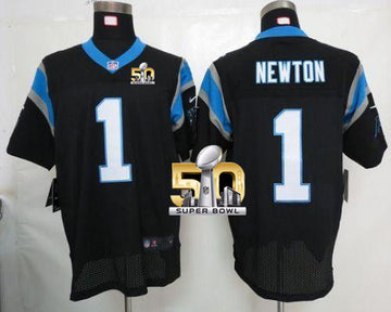 Cam Newton Carolina Panthers black Elite jersey