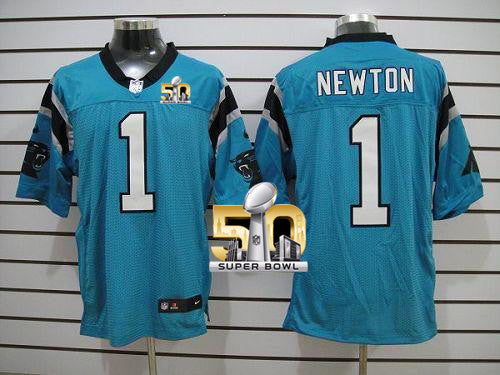 Cam Newton Carolina Panthers blue Elite jersey