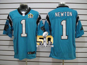 Cam Newton Carolina Panthers blue Elite jersey