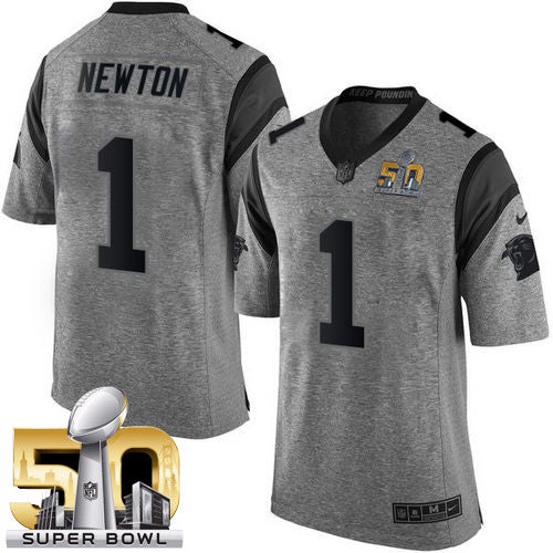 Cam Newton Carolina Panthers gray Limited jersey