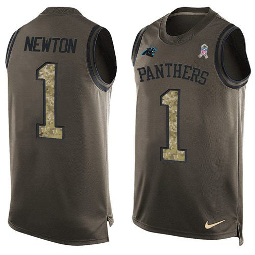 Cam Newton Carolina Panthers green Salute To Service jersey
