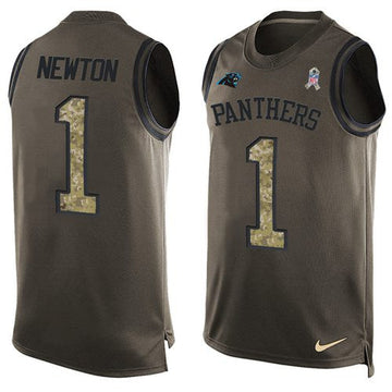 Cam Newton Carolina Panthers green Salute To Service jersey