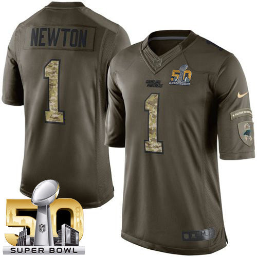 Cam Newton Carolina Panthers green Salute To Service jersey