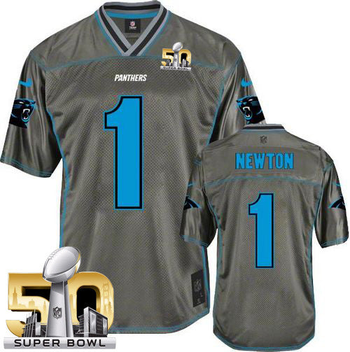 Cam Newton Carolina Panthers grey Vapor jersey