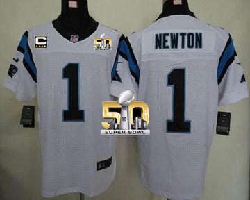 Cam Newton Carolina Panthers white Elite jersey