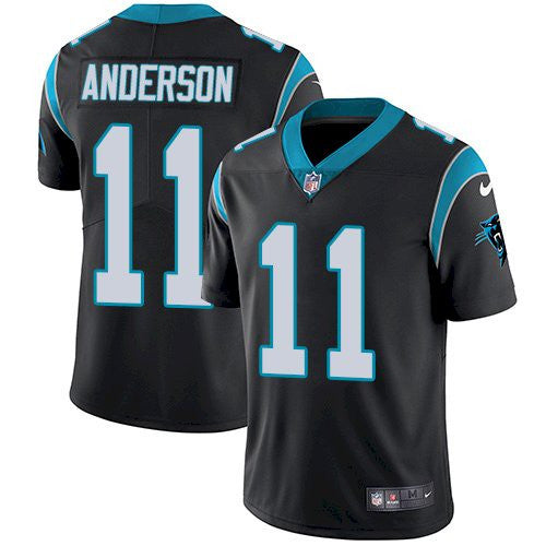 Robby Anderson Carolina Panthers black Vapor jersey