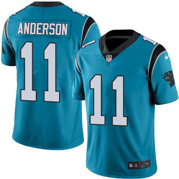 Robby Anderson Carolina Panthers blue Vapor jersey