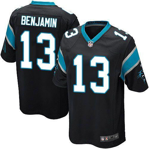 Kelvin Benjamin Carolina Panthers black Game jersey