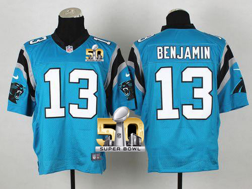 Kelvin Benjamin Carolina Panthers blue Elite jersey