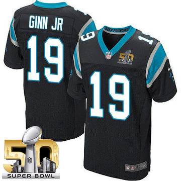 Ted Ginn Jr Carolina Panthers black Elite jersey