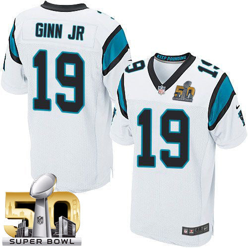 Ted Ginn Jr Carolina Panthers white Elite jersey