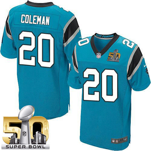 Kurt Coleman Carolina Panthers blue Elite jersey