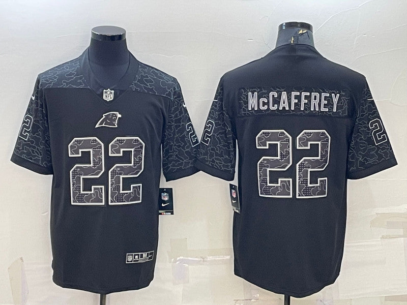 Christian McCaffrey Carolina Panthers black Limited jersey
