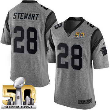 Jonathan Stewart Carolina Panthers gray Limited jersey
