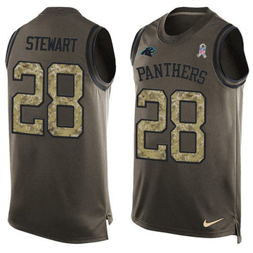 Jonathan Stewart Carolina Panthers green Salute To Service jersey