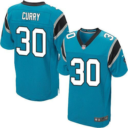 Stephen Curry Carolina Panthers blue Elite jersey