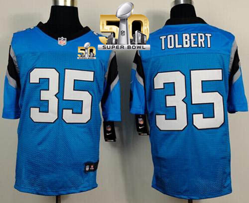 Mike Tolbert Carolina Panthers blue Elite jersey
