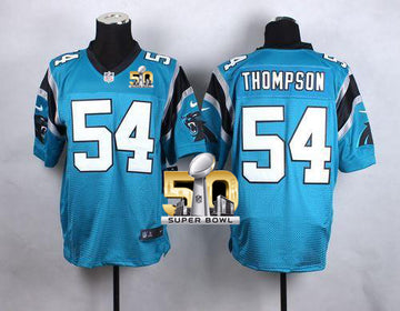 Shaq Thompson Carolina Panthers blue Elite jersey