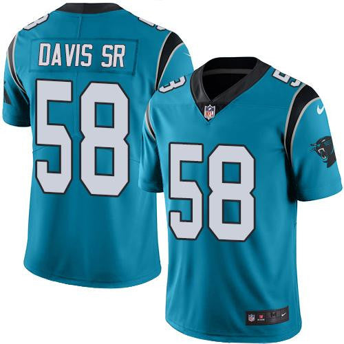 Thomas Davis Sr Carolina Panthers blue Limited jersey