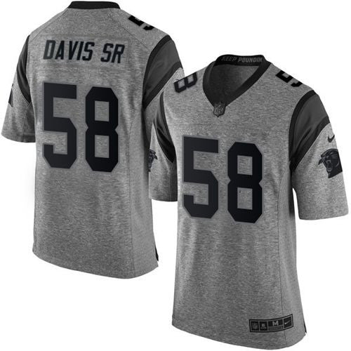 Thomas Davis Sr Carolina Panthers gray Limited jersey