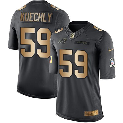 Luke Kuechly Carolina Panthers black Salute To Service jersey