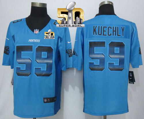 Luke Kuechly Carolina Panthers blue Limited jersey