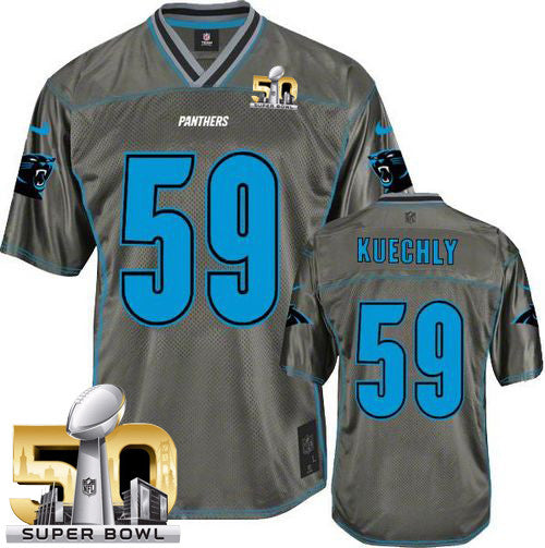 Luke Kuechly Carolina Panthers grey Vapor jersey
