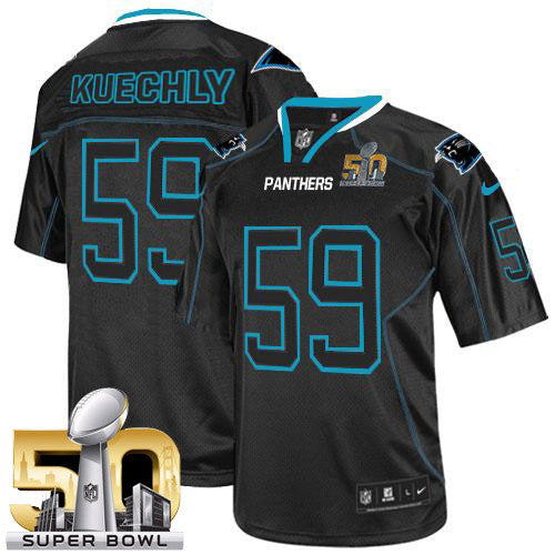 Luke Kuechly Carolina Panthers black Elite jersey