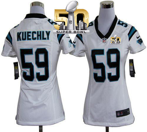 Luke Kuechly Carolina Panthers white Elite jersey