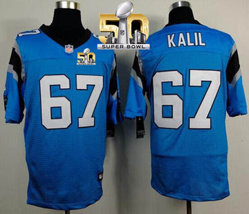Ryan Kalil Carolina Panthers blue Elite jersey