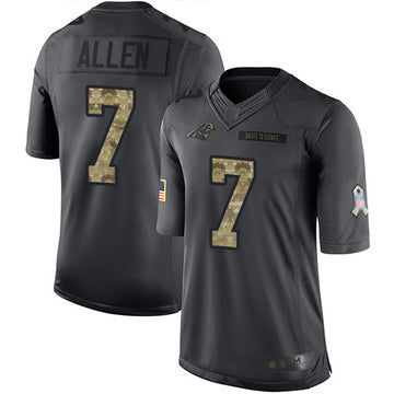 Kyle Allen Carolina Panthers black Salute To Service jersey