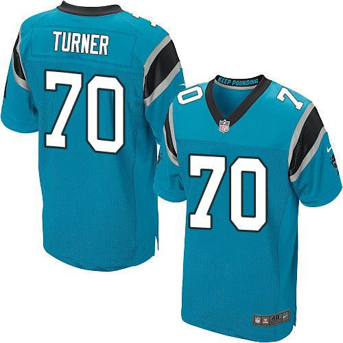 Trai Turner Carolina Panthers blue Elite jersey