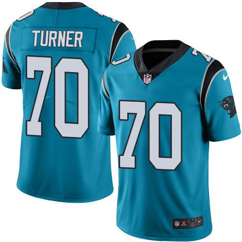 Trai Turner Carolina Panthers blue Limited jersey