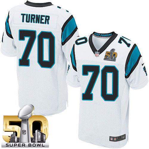 Trai Turner Carolina Panthers white Elite jersey