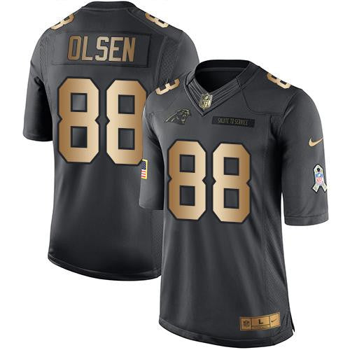 Greg Olsen Carolina Panthers black Salute To Service jersey