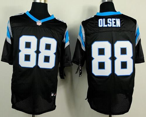 Greg Olsen Carolina Panthers black Elite jersey