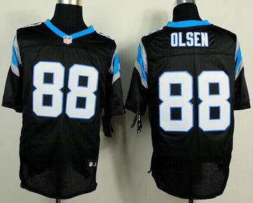 Greg Olsen Carolina Panthers black Elite jersey