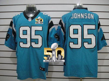 Charles Johnson Carolina Panthers blue Elite jersey